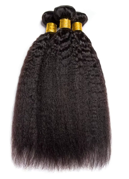 Kinky Yaki Straight Hair Bundles X3 shafomhair.net